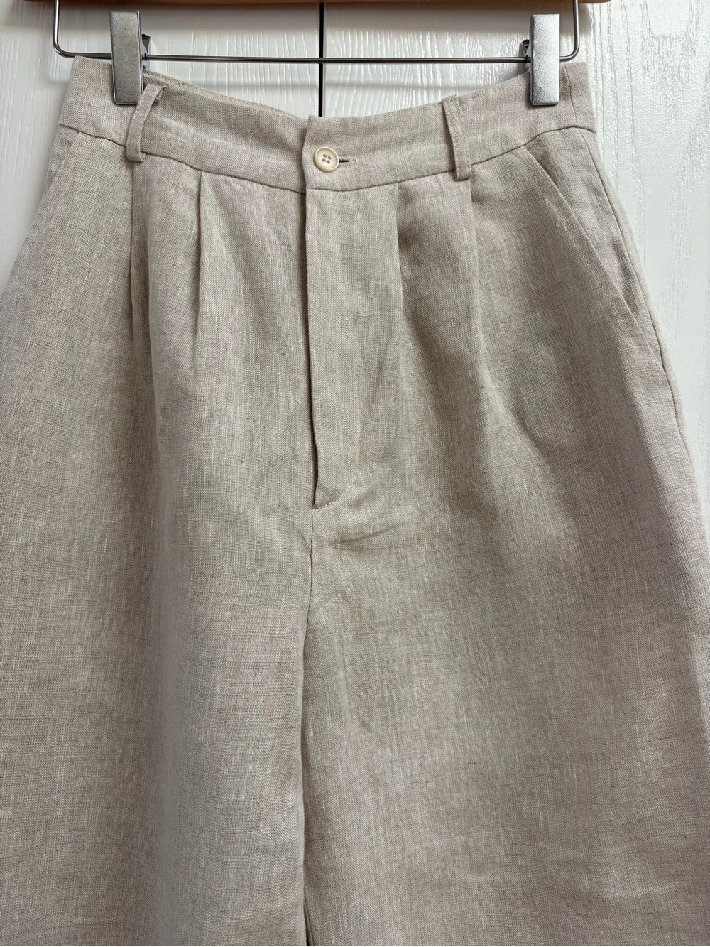 Reformation Vesta Pleated Wide Leg Linen Pants NWOT